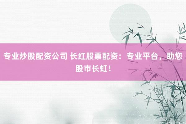 专业炒股配资公司 长红股票配资:专业平台,助您股市长虹!